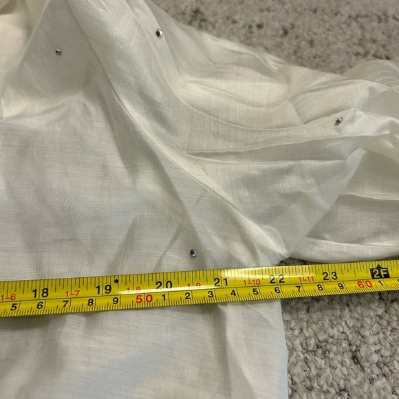 Bailey 44 (Revolve) NWT XL Sheer Blouse with Diamond tiny embellishments - Picture 11 of 13